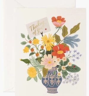 Bouquet Vase Thinking of You Card