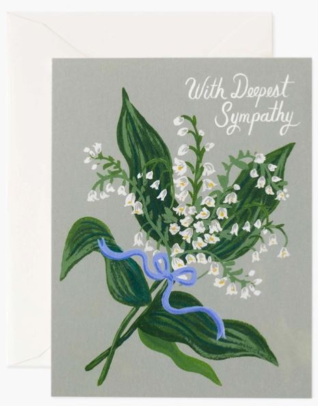 Lily of the Valley Sympathy Card