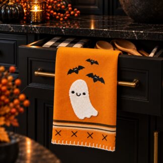 Spooky Little Ghost Halloween Kitchen Towel
