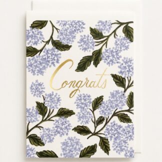 Hydrangea Congrats Card