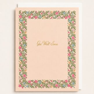 Delicate Blooms Get Well Card