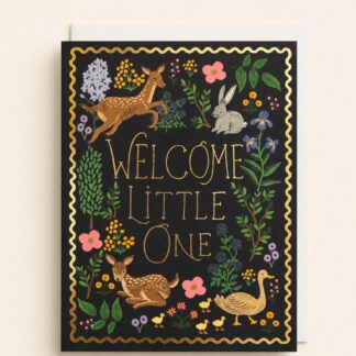 Enchanted Woodland Baby Card