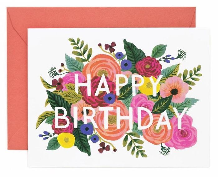 Juliet Rose Birthday Card