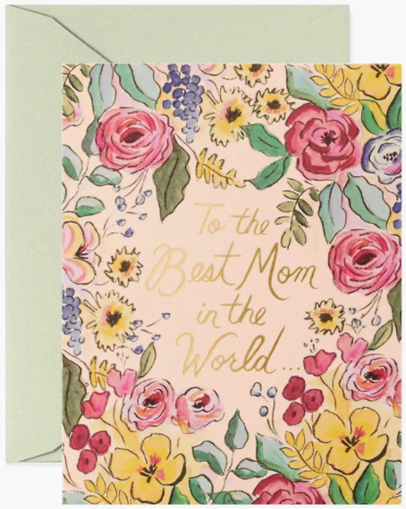 Best Mom in The World Card