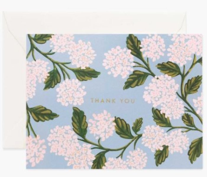 Hydrangea Thank You Card