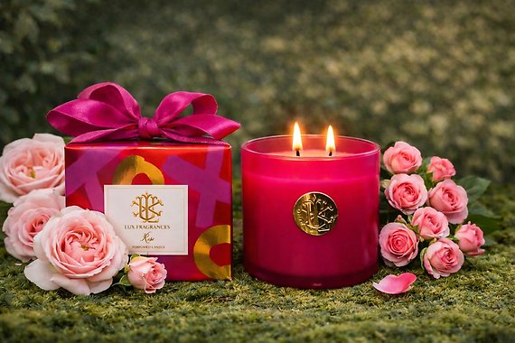 Lux Candle, Rose 8oz