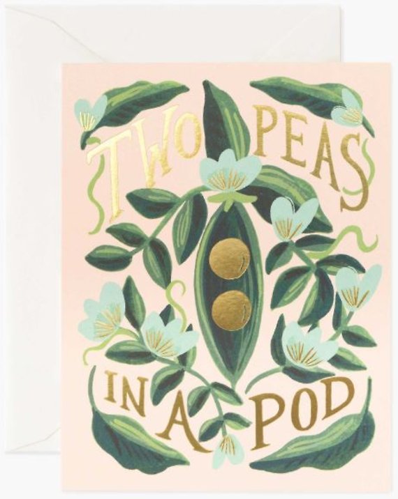 Two Peas in a Pod Card