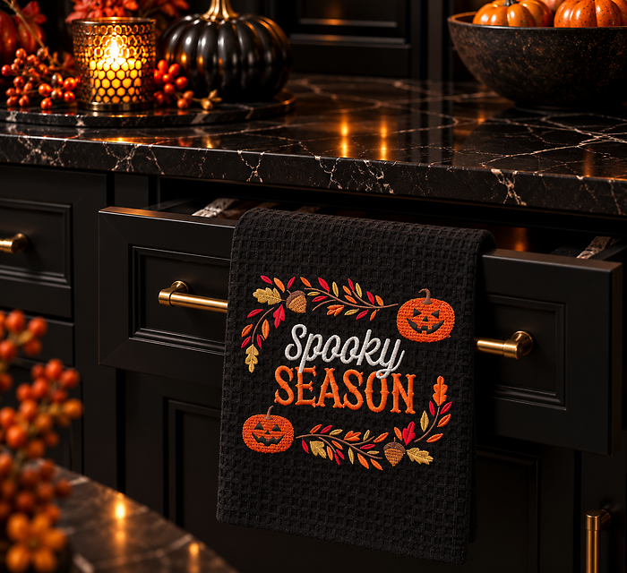 Spooky Season Halloween Kitchen Towel