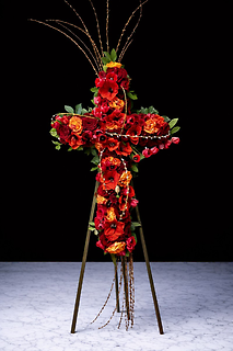 Crimson Tribute Cross