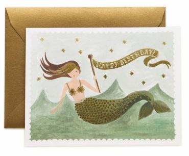 Vintage Mermaid Card