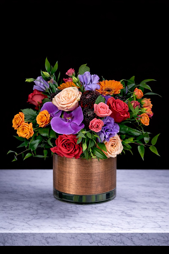 Vivid Sunset Bouquet - Deluxe