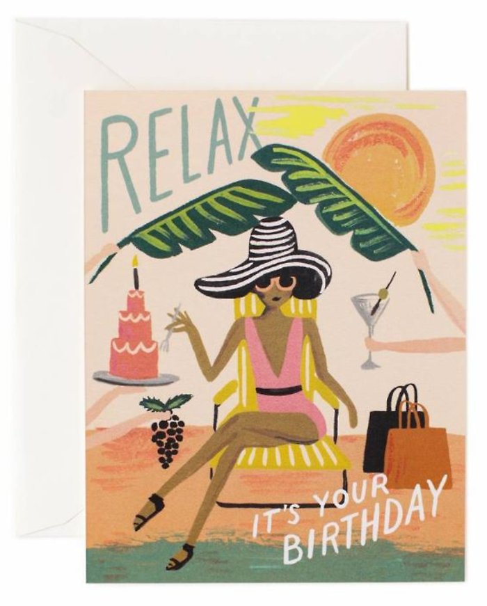 Relax Birthday Card