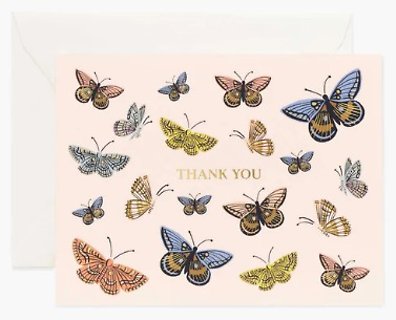 Monarch Thank You Card