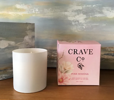 Crave Co. Pink Mimosa Candle