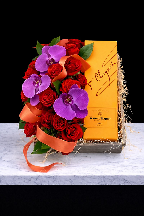 Fleurs et Champagne
