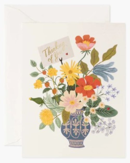 Bouquet Vase Thinking of You Card