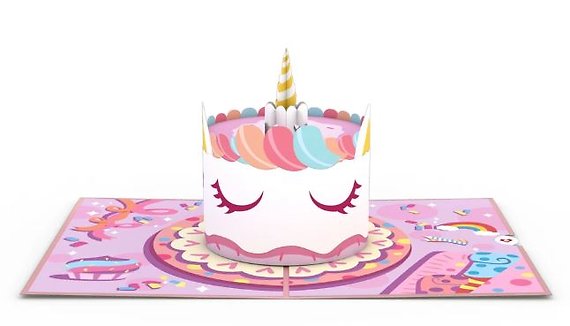 Unicorn Cake LovePop card