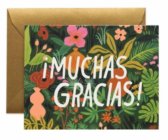 Muchas Gracias Card