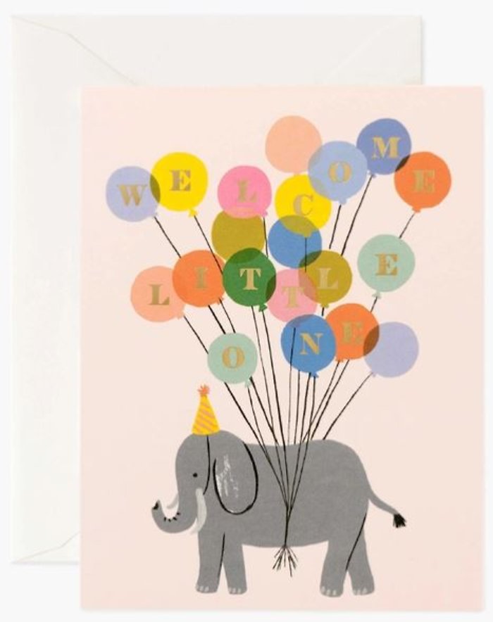 Welcome Elephant Card