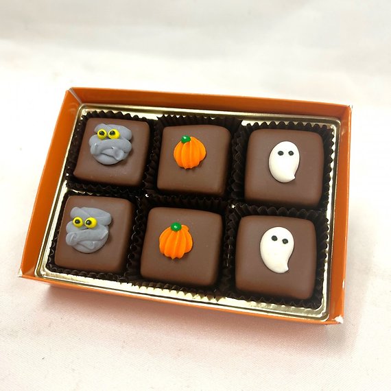 Halloween Fudge Squares