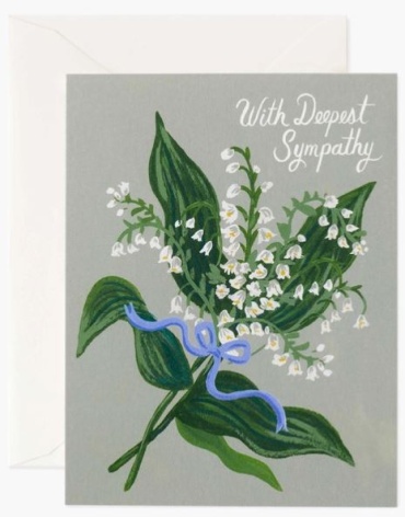 Lily of the Valley Sympathy Card