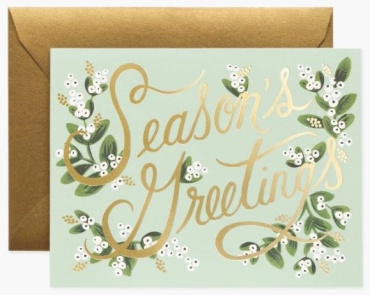 Mistletoe Season\'s Greetings Card