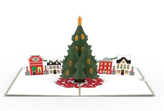 Christmas Tree Village LovePop Card