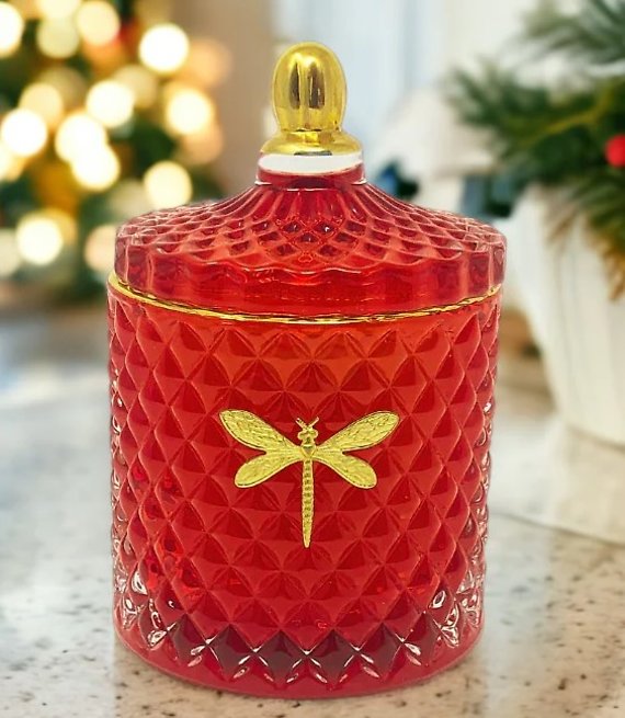 Bella Red & Gold Candle