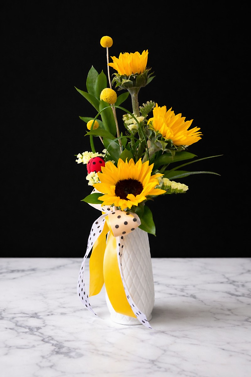 Ladybird Bud Vase Bouquet
