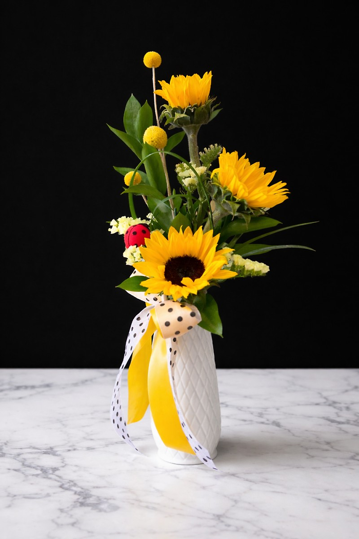 Ladybird Bud Vase Bouquet