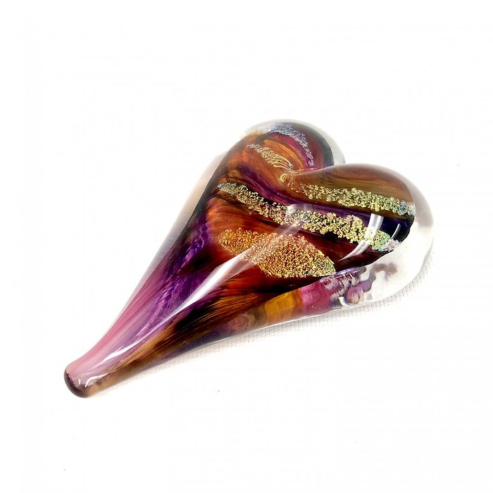 5\" Glass Heart by Luke Adams