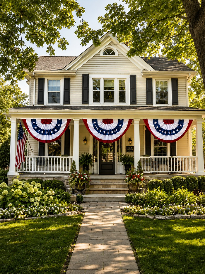 Patriotic Pleated Bunting