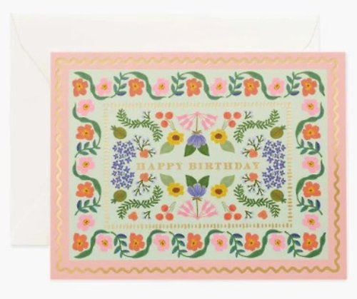 Sicily Garden Birthday Card