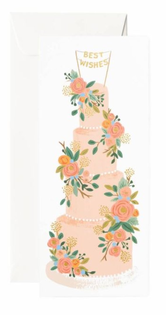 Tall Wedding Cake Card