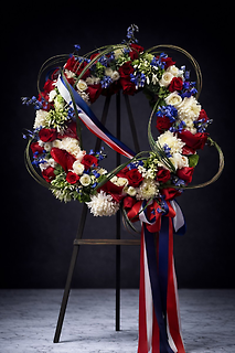 American Flag Wreath