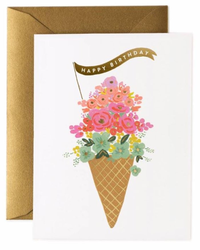 Ice Cream Birthday Card