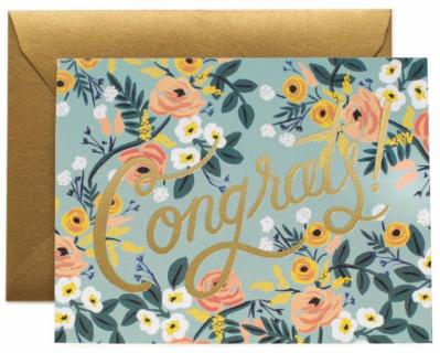 Blue Meadow Congrats Card