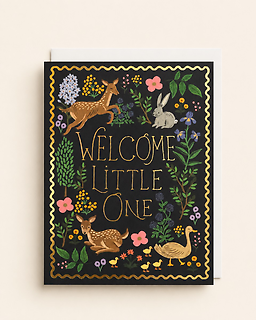 Enchanted Woodland Baby Card