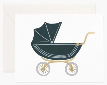 Pram Baby Card