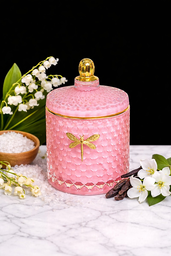 Dragonfly Bella Candle, Sea Salt Orchid