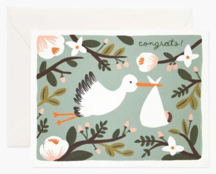 Congrats Stork Card