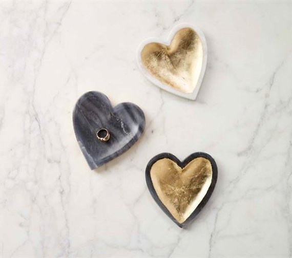 Heart Marble Trinket Dish