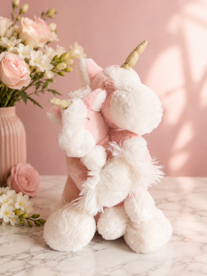 Mama & Baby Unicorn Plush Set