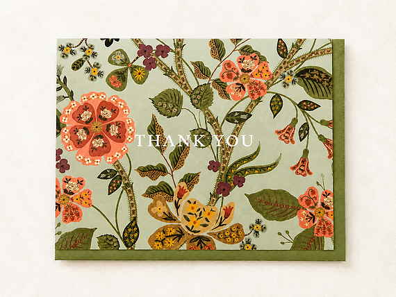 Botanical Bloom Thank You Card