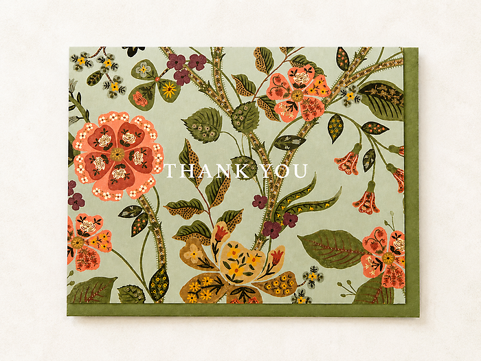 Botanical Bloom Thank You Card