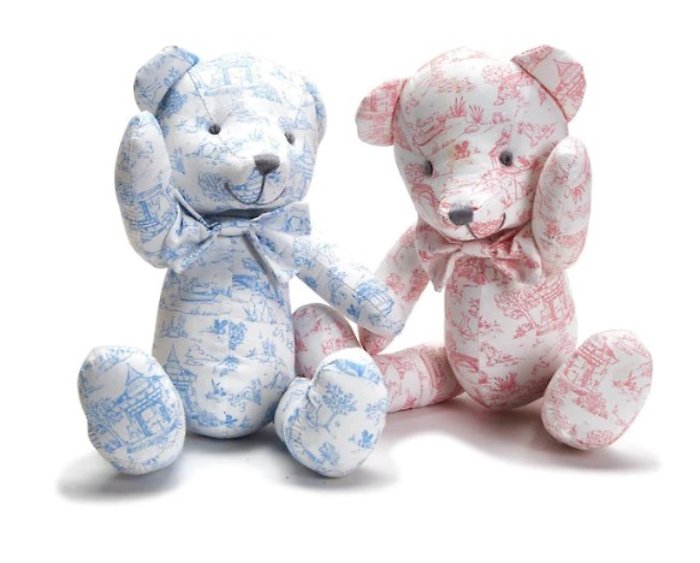 Toile Teddy Bear