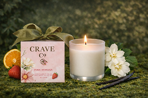 Crave Co. Pink Mimosa Candle