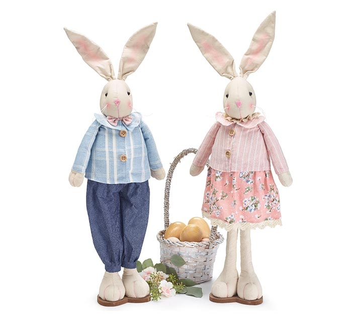 Standing Bunny Couple 25\"