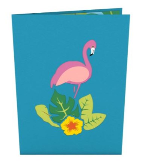 Flamingo LovePop Card