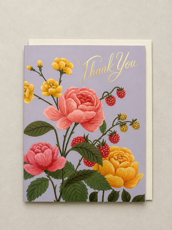 Summer Bloom Thank You Card